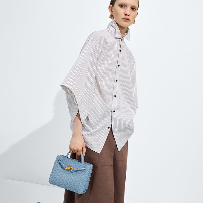 bottega veneta mini andiamo woven tote bag #874957